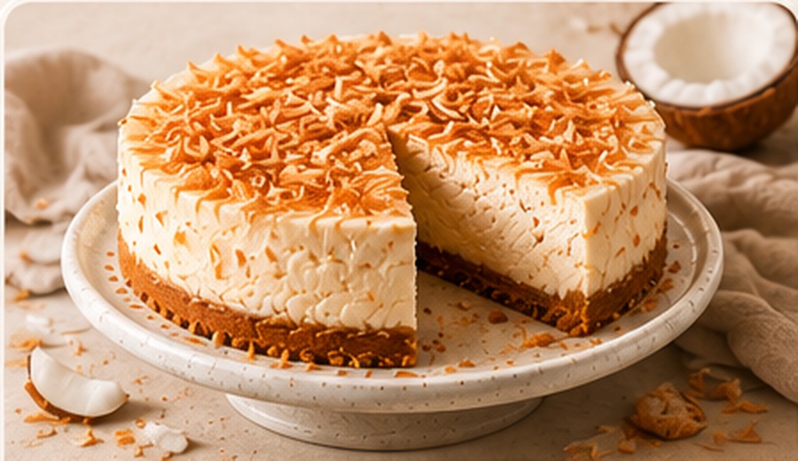 Toasted Coconut cheesecake