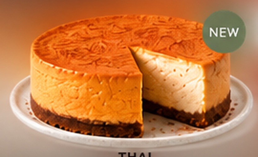 Thai tea cheesecake